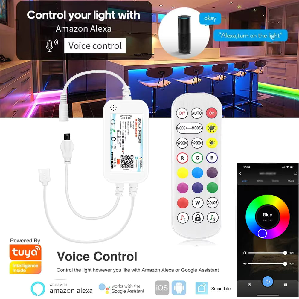 GlowBar™ Smart RGB Light Bars — App & Voice Controlled