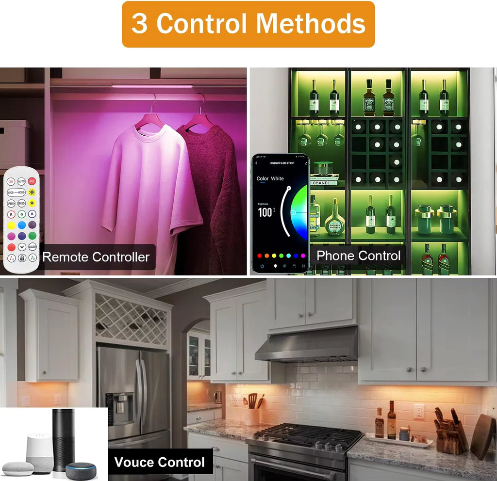 GlowBar™ Smart RGB Light Bars — App & Voice Controlled